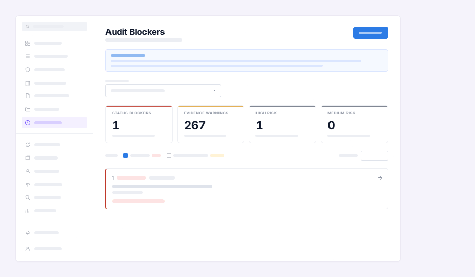 Audit Blockers